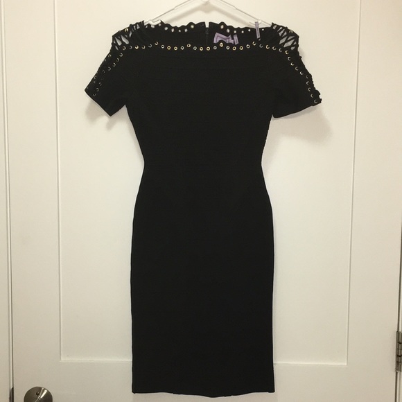 Herve Leger Mina Dress Size XS - Picture 4 of 7